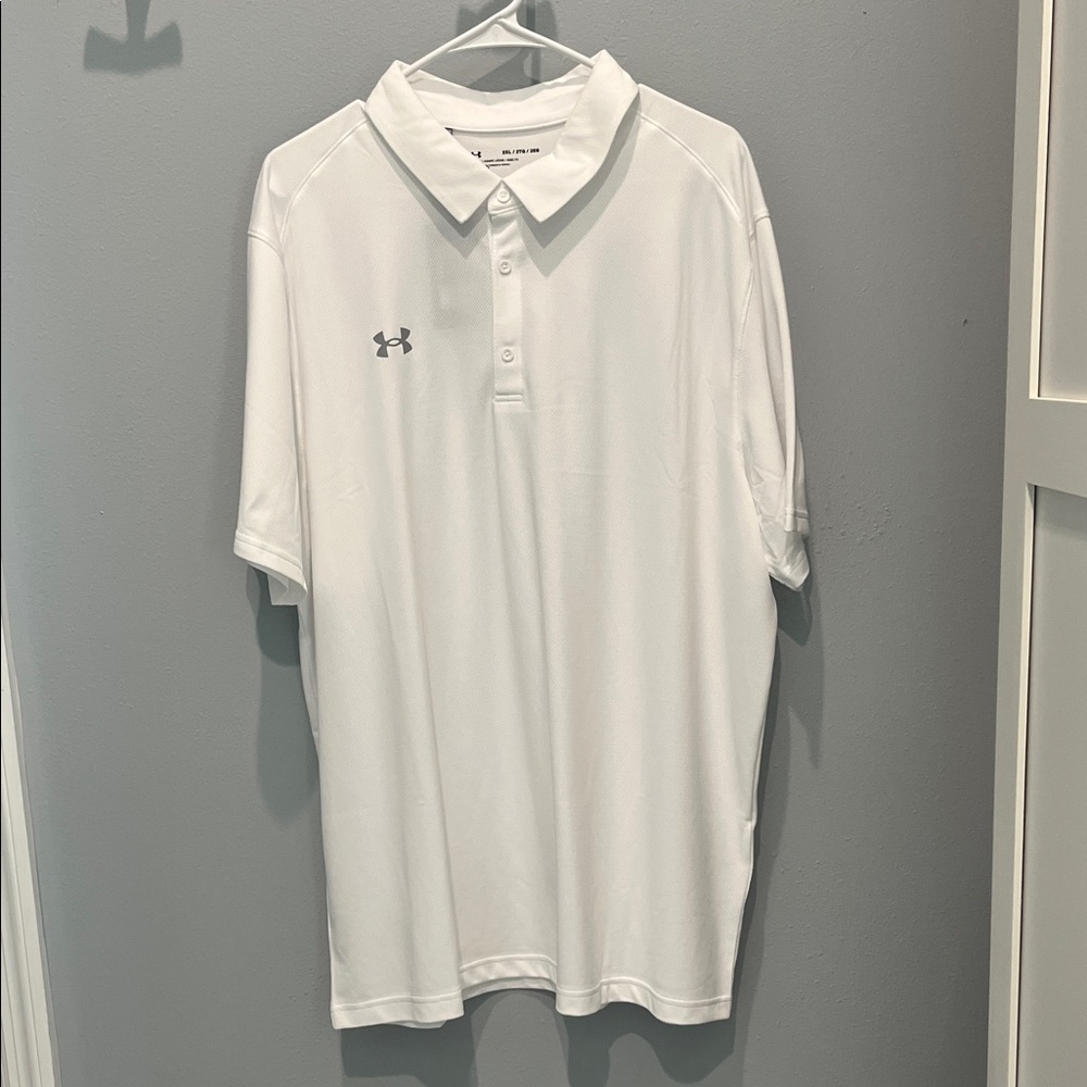 NWT Under Armour Men's Classic White Polo